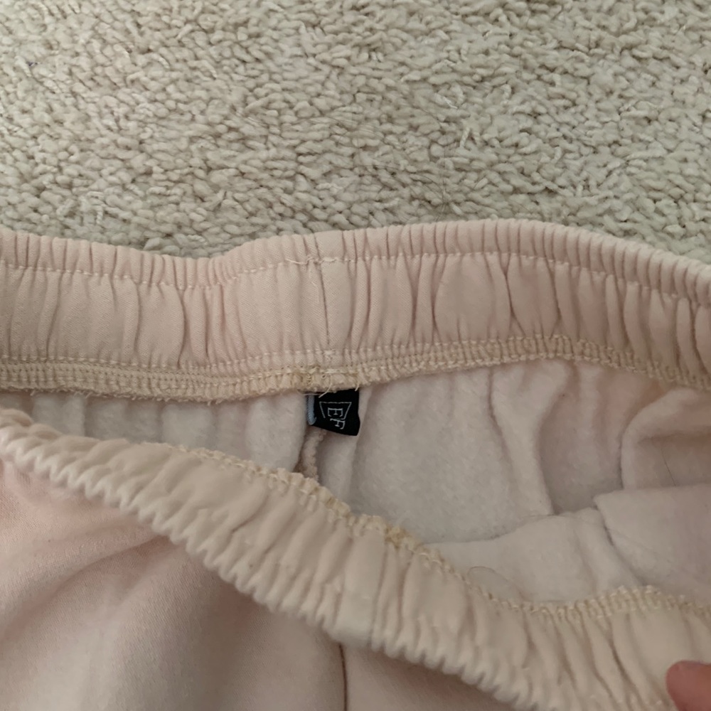 Cream High-Rise Jogger Sweatpants - Picture 3 of 3
